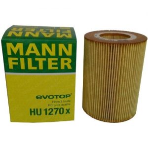 Filtro de aceite MANN HU 1270 X para reparación de camiones y mantenimiento.