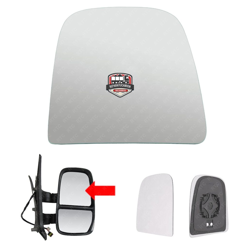 GPC15496 Cristal espejo retrovisor principal retrovisor calefactado derecho GPC15496 Daily 2006 al 2014 - Imagen 1