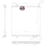 Radiador agua Mahle 907x898 mm para MAN TGS y TGX, pieza de alta calidad y rendimiento.