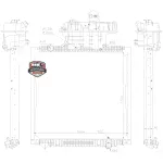 Radiador de agua Mahle para MAN TGA, TGS y TGX, tamaño 938x844 mm, ideal para reparación y mantenimi.