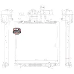Radiador agua Mahle CR770000P para MAN TGA TGS TGX, tamaño 845x938 mm, reparación y reemplazo de com.