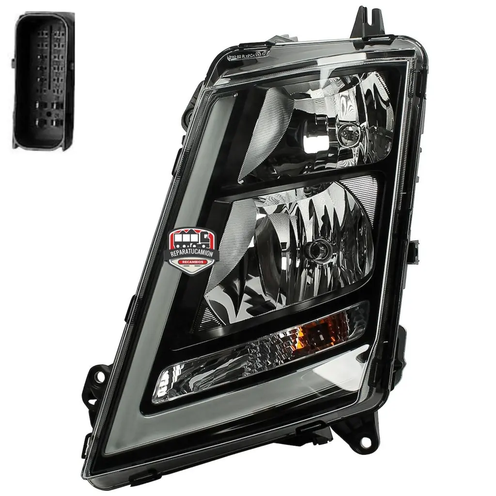 gpc11977 Faro delantero manual izquierdo negro GPC11977 Volvo FH FM 2013 al 2020 - Imagen 1