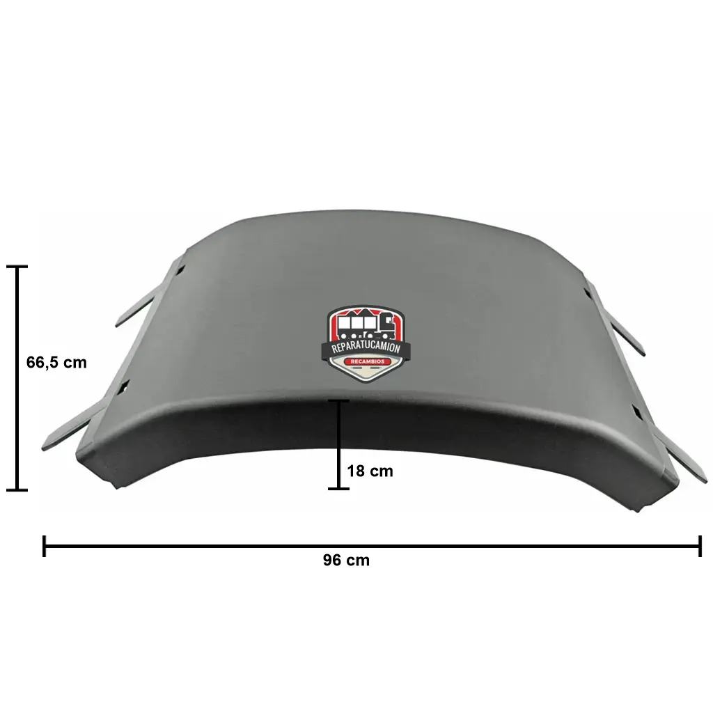 gpc12445 Guardabarros trasero superior plano 66,5x96 cm plano GPC12445 Eurostar Eurotech - Imagen 1