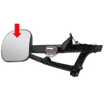 Cristal espejo retrovisor frontal 230x230 mm GPC15352 Actros Atego Axor desde 2007 - Imagen 2