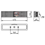 Piloto trasero derecho conector trasero sin luz matricula con retro-alarma GPC15365 Stralis Trakker 2011 al 2015 - Imagen 2