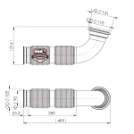 Tubo escape a catalizador GPC2KA021 Euro 6 Eurocargo - Imagen 2