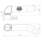 Tubo cola escape GPC2KG012 Euro 6 Eurocargo - Imagen 2