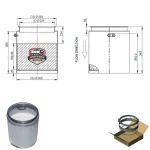 Filtro particulas DPF intercambio GPC2KI020 Euro 6 Eurocargo - Imagen 2