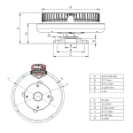 Embrague viscoso electroventilador GPC50270 Nissan Atleon Cabstar NT400 NT500 Renault Maxity - Imagen 2