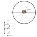 Junta filtro particulas DPF GPC6LL008 Euro 6 Scania - Imagen 2