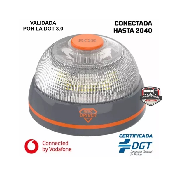 Baliza emergencia V16 conectada y geolocalizada GPC816108