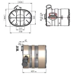 Silenciador escape GPC99637026 Magnum Kerax Volvo FH FM - Imagen 2