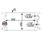 Condensador aire acondicionado GPC990094336 Mercedes Actros 1996 al 2011 - Imagen 2