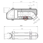 Silenciador escape GPC99112572 Scania desde 2004 - Imagen 2