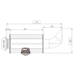 Tubo cola escape final GPC99214534 Volvo FH FM 1993 al 2008 - Imagen 2