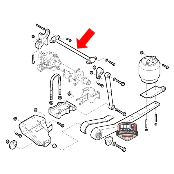 Tirante brazo oscilante longitudinal GPC99714022 Iveco Eurocargo - Imagen 2